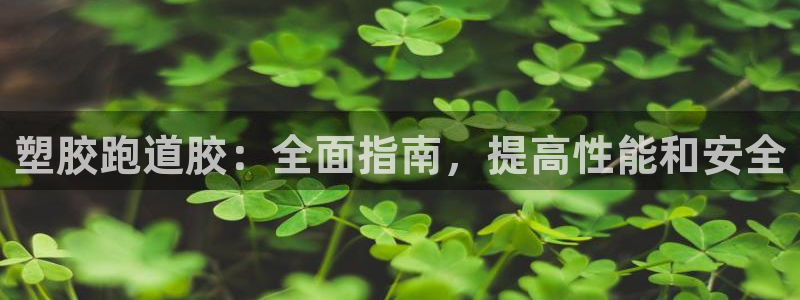 尊龙凯时一人生就是博官网：塑胶跑道胶：全面指南，提高