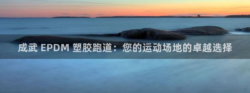 z6尊龙凯时旗舰厅首页：成武 EPDM 塑胶跑道：您的运动场地的卓越选择