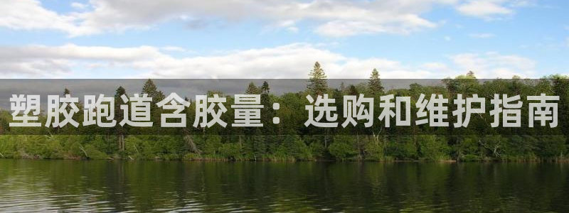 尊龙凯时 人生就是搏 平台：塑胶跑道含胶量：选购和维护指南