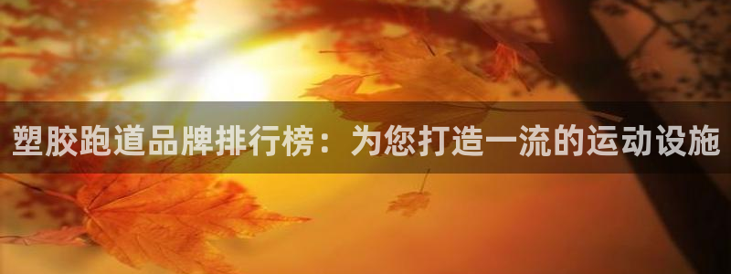 尊龙凯时老板是谁：塑胶跑道品牌排行榜：为您打造一流的